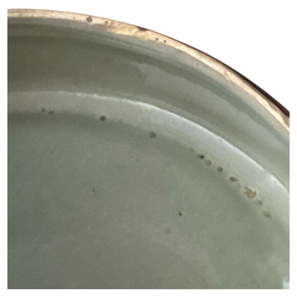 CAT Tonalá 359 Hand-Painted Mexican Pottery Covered Dish – Green Blue Yellow - Picture 3 of 9